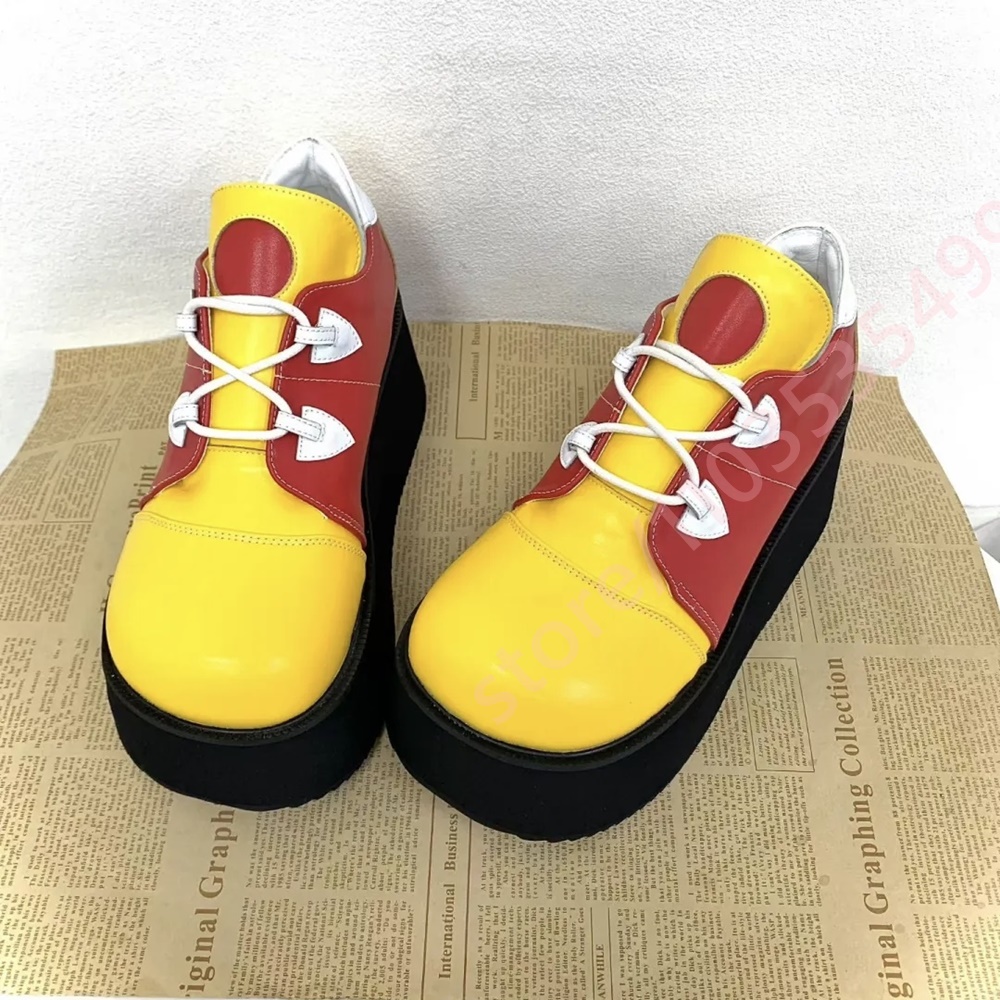 Women Color Block Platform Sne - Street Fashion Y2K 评论和价格