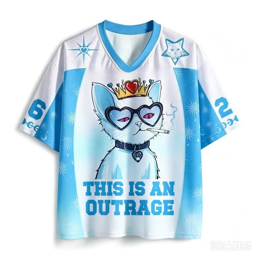 Queen Cat Pattern 3D Printed M - Queen Street Fashion 评论和价格